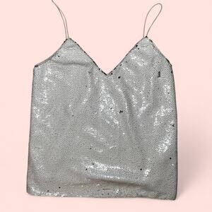 Asos white sequin top
